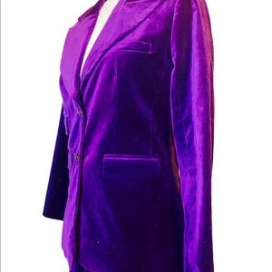 Vintage purple velvet pants suit